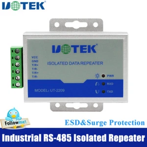 UOTEK Industrial RS485 Repeater with Optical Isolation Asynchronous Half-duplex - Picture 1 of 12