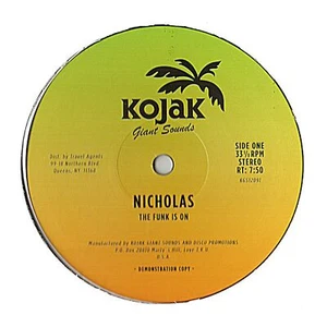 Nicholas (14) The Funk Is On / Slick Groove 12, Promo Kojak Giant Sounds, Koj... - Imagen 1 de 1