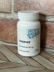 Thorne Research - Double Strength Zinc Picolinate - Well-Absorbed Zinc Ex:01/26 - Picture 1 of 6