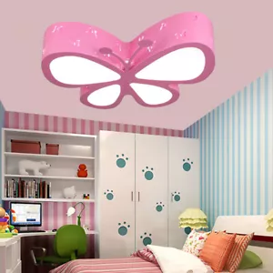 Creative Cartoon Butterfly Ceiling Light Children's Room LED Pendant Lamp Decor - Picture 1 of 16
