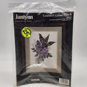 Janlynn 80-19 LILLÀ E GIGLI DELLA VALLE kit punto croce contato 1989 - Foto 1 di 7