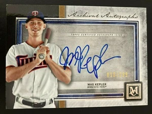 2020 Topps Museum Collection Archival Autographs AA-MK Max Kepler ed/299 - Bild 1 von 2