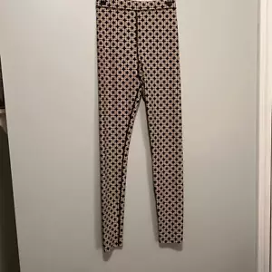 Richard Allan x H&M Women's Brown High Rise Full Length Geometric Leggings - Picture 1 of 6
