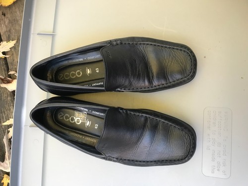 Mocassini slip on Ecco fondo lattice nero taglia uomo TAGLIA 43