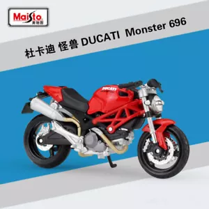 Maisto 1:18 Ducati Monster 696 Motorcycle Bike Model New in Box - Picture 1 of 6