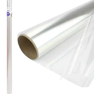 Clear Cellophane Wrap Wrapping 5m Roll Gifts Baskets Easter Christmas 70cm Wide - Picture 1 of 1