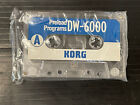 KORG DW-6000 PreLoad Programs Cassette Tape SYNTHESIZER DATA DW6000 Original