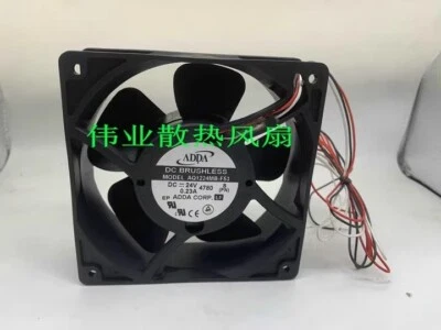 ADDA AQ1224MB-F53 DC24V 0.23A 12038 12CM 3-Wire Cooling Fan - Image 1 of 4