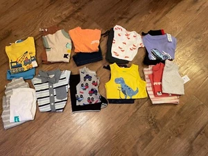 NWT~Toddler Boys Size 12 & 18 Months HUGE 20 Piece Clothing Lot~Outfits~carter’s - Picture 1 of 4
