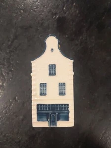 Vtg KLM 36 Bols Blue Delft Holland Rynbende Distilleries Empty Decanter Bottle - Picture 1 of 6
