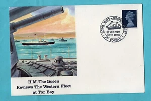 Navy event Cover - Royal Visit - Western Fleet TORBAY 1969 - Picture 1 of 1