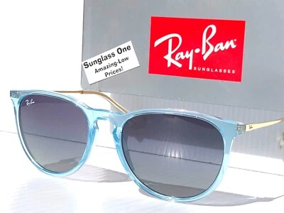 Gafas de sol Ray Ban ERIKA transparentes azul claro degradado gris azul RB4171 6743/4L Foto 1 de 4