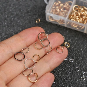 1370Pcs Silver Plated Open Jump Rings Jewellery DIY Making Finding 3-10mm w/ Box - Picture 1 of 15