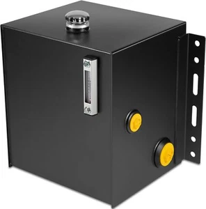 15-Gallon 14 Gauge Hydraulic Fluid Reservoir Steel Oil Tank with Fill Cap Temp - Zdjęcie 1 z 9