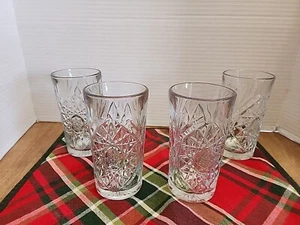 Libbey Hobstar Cooler Glasses, 16 ounce, Set of 4 - Picture 1 of 8