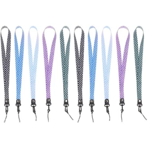 Set of 2 Lanyard Keychain Work Lanyards for Cards Sleeves Volunteer - Zdjęcie 1 z 6