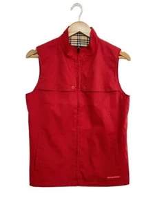 BURBERRY GOLF/Vest/M/Polyester/RED/Plain/BGP70-711-16 - Picture 1 of 5