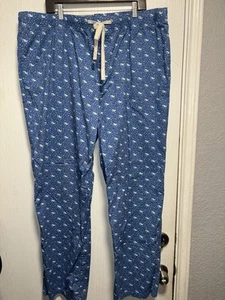 Vineyard Vines Herren 3XT Blau Winter Wal Baumwolle Pyjamahose - Bild 1 von 6