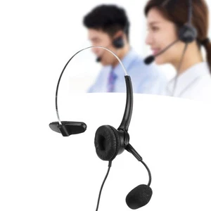 Zestaw słuchawkowy do telefonu Rj9 Słuchawki z regulowanym mikrofonem 330 ° do podłączenia stacjonarnego NTS - Zdjęcie 1 z 23