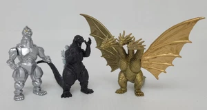 Heisei Godzilla, MechaGodzilla & King Ghidorah HG Gashapon Bandai 2" Figures - Picture 1 of 5