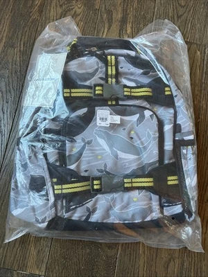 Mochila Pequeña Nueva con Etiquetas Pottery Barn PB Niños Mackenzie Patrón Ballena Foto 1 de 2