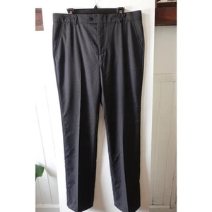 Chanel Uniform Mens Pants Charcoal Black 44 100% Wool Employee Dress Pant - Picture 1 of 11