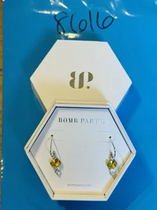 NIB Bomb Party Dangle RBP2320 Beautiful Dreamer LC Bicolor Peridot Rhodium P - Picture 1 of 6