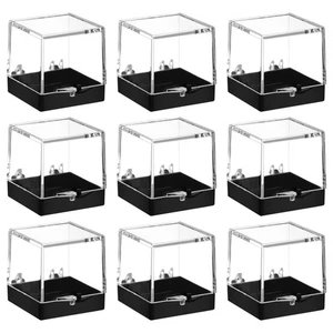 Set of 2 Specimen Containers Acrylic Boxes Mineral Storage Small - Picture 1 of 12
