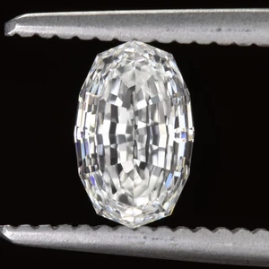 1 CARAT GIA CERTIFIED G VS2 DIAMOND OVAL STEP CUT LOOSE NATURAL GEOMETRIC 1ct - Picture 1 of 2