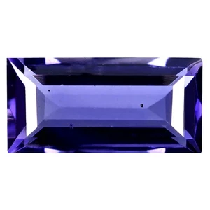 0.72 ct Octagon(8.11 x 4.12 mm)Un-Heated Natural Vivid Blue Iolite - Picture 1 of 2