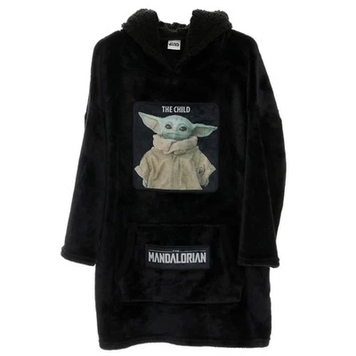 Niños Star Wars Mandalorian Vestido Lounfable Edad 7-13 Años Snoodie Sudadera con Capucha Vellón Foto 1 de 4