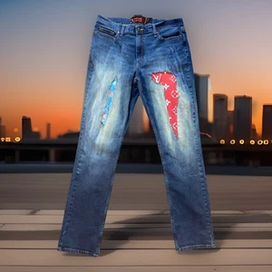 Custom Members Mark 34x34 Inspired By Spngebob And Supreme Bleach Patch Work - Picture 1 of 10