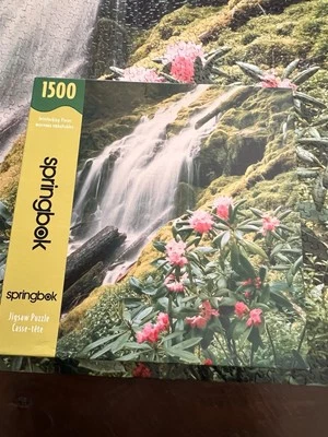 Hallmark Springbok Peaceful Waterfall 1500 Piece Puzzle - Image 1 of 4