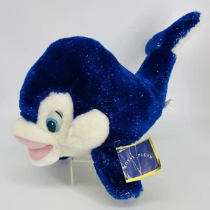 VTG THE ROYAL PLUSH COLLECTION BLUE SPARKLY DOLPHIN STUFFED ANIMAL-#67060-NWT - Bild 1 von 12