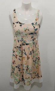 Vangelica Floral Butterfly Print Lace Skater Dress Sz 8 - Picture 1 of 5