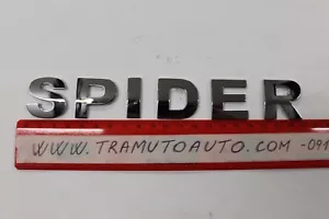 SCRITTA Alfa Romeo SPIDER - CON BIADESIVO - CROMATA - per AUTO - - Foto 1 di 1