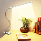 LED Table Lamp Bedside Bed 360°Folding Clamp Study Stand Adjustable Lampara USB