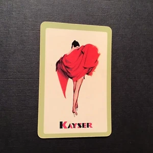 Swap Playing Card Vintage Kayser Advertising - Picture 1 of 1