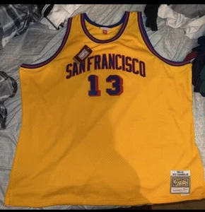 Mitchell & Ness NBA Swingman Trikot Warriors Wilt Chamberlain 62-63 4XL - Bild 1 von 4