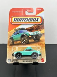 Matchbox 2025 Mainline 1985 Porsche 911 Rally Teal #120 - Picture 1 of 4