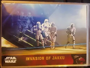 2015 Topps Star Wars El Despertar de la Fuerza #63 Invasión de Jakku Oro 089/100 - Imagen 1 de 1
