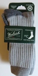 Calcetines Woolrich Smoke medianos de tripulación para hombre 5-8.5 mujeres 6.5-10 cálidos hechos en EE. UU. - Imagen 1 de 3