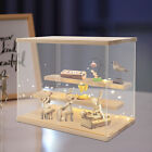 Clear Countertop Box Shelf Showcase Dustproof Acrylic Collectible Display Case