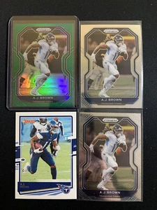 AJ Brown Lot (4) 2020 Prizm Green + 2nd Year - Picture 1 of 2