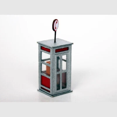 Cabina telefonica urbana Italiana in scala 1:87 - art. Fora TRAIN FT1155