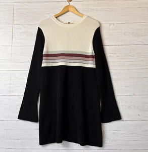 Free People Pulloverkleid Damen Größe M Schwarz Colorblock Swit Leinenmischung - Bild 1 von 21