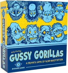 Gussy Gorillas Card Game Primate Blind Negotiation Bitewing Games Family Party - Picture 1 of 3