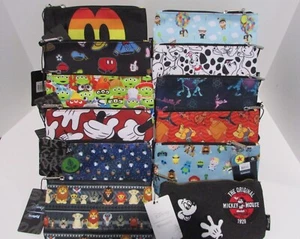 Disney Loungefly Zip Pouch Cosmetic Bag Coin Purse School Travel NWT - Picture 1 of 68
