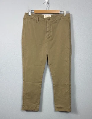 Current/Elliott The Captain Pant Tan Pants Size 30 Chino Flat Front Preppy - Image 1 of 4