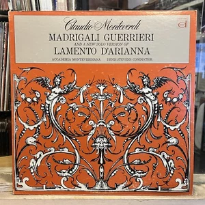 [CLASSICAL]~EXC LP~MONTEVERDI~DENIS STEVENS~Madrigali Guerrieri~Lamento D'Ariann - Picture 1 of 6